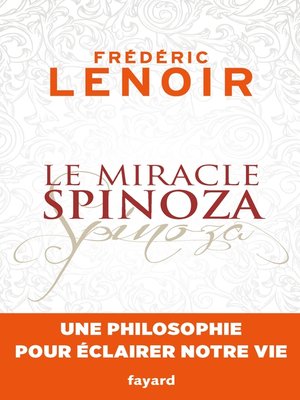 cover image of Le miracle Spinoza